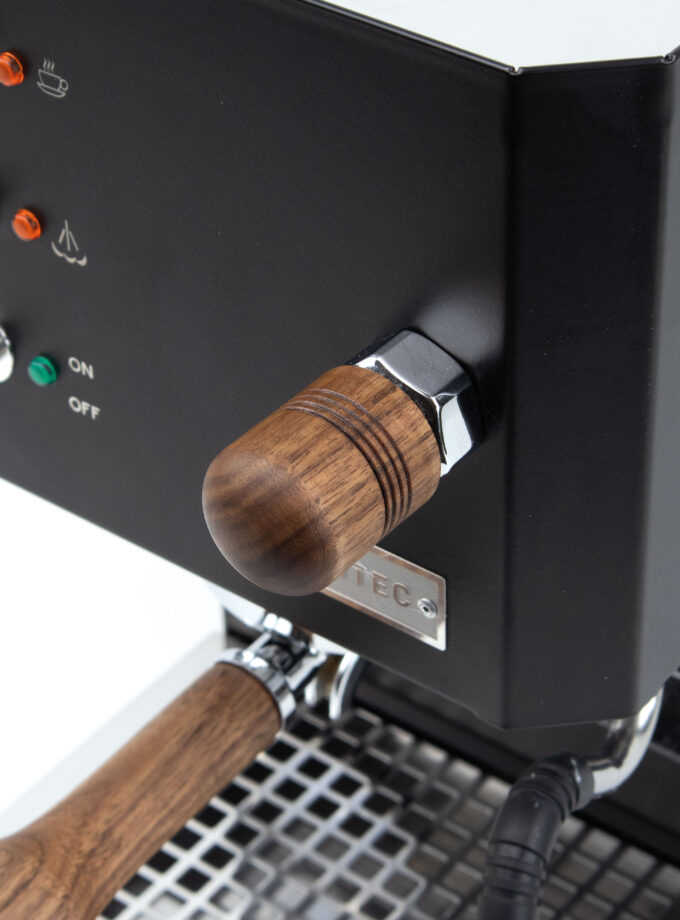 Upgrade your Profitec Go with this handcrafted American Walnut steam knob, designed for a seamless fit and enhanced grip. Durable, elegant, and easy to install.